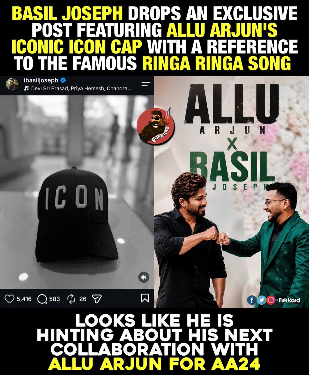 Fukkard's tweet photo. #AA24 #AlluArjun #BasilJoseph https://t.co/PeVLrbtIyH