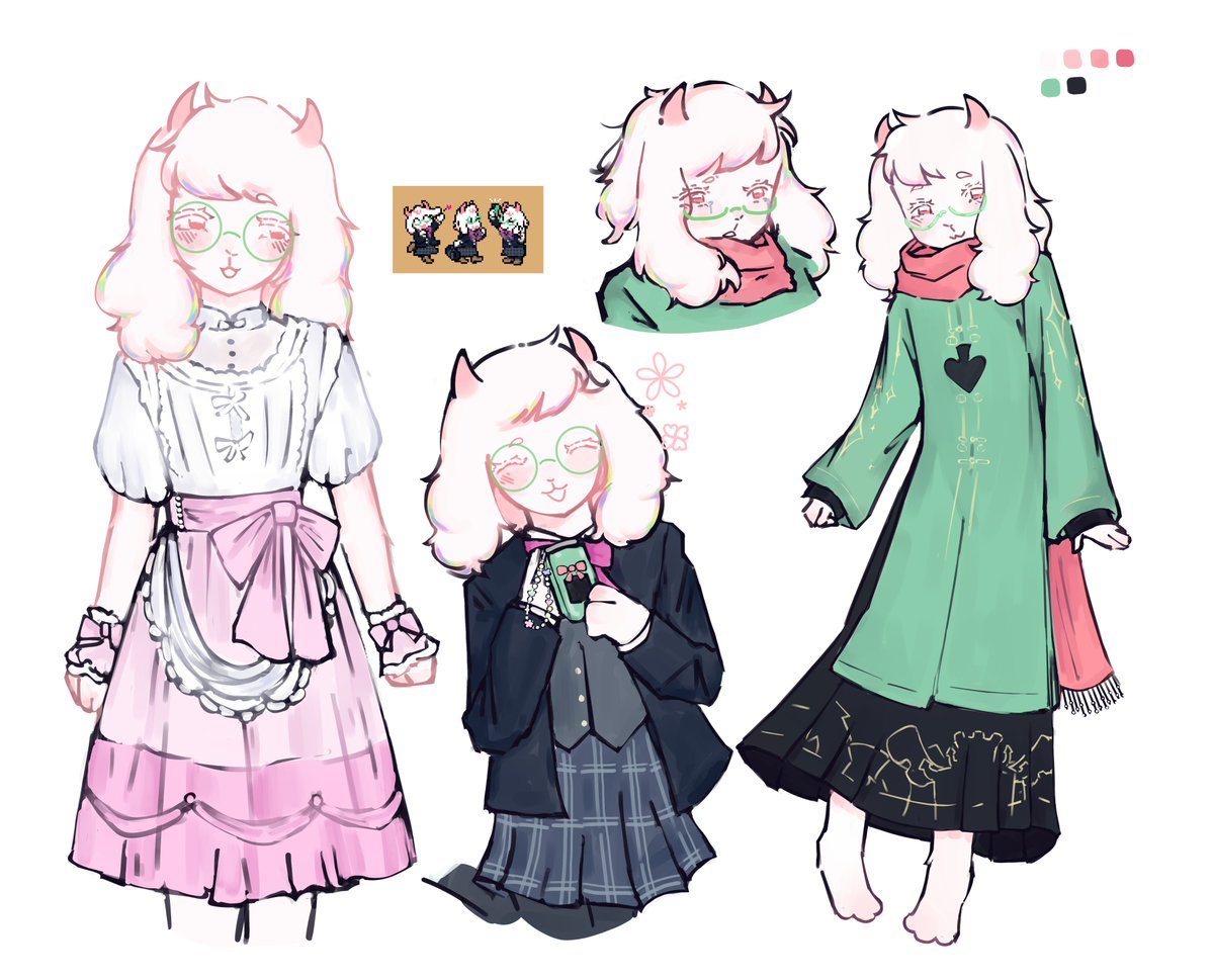 enviibaby's tweet photo. ralseis separated by a year.. #deltarune https://t.co/SKXXTgC5H1