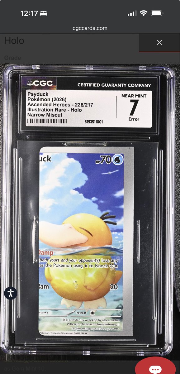 nebzinoo's tweet photo. @FROSTBlTING Check out the one my buddy pulled lol. Just graded it for him https://t.co/M0EqBmb89R