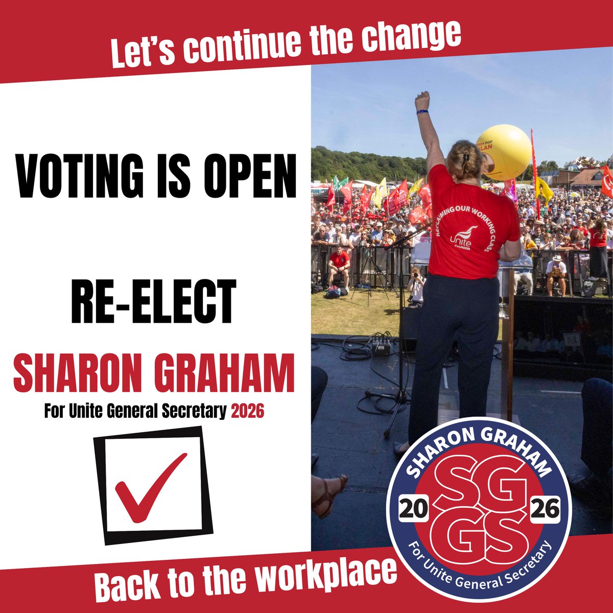 UniteSharon's tweet photo. In an uncertain world where change happens fast, we need a powerful union. AI, decarbonisation, attacks on jobs and reps, and suppression of pay all require a serious plan. 

This is why I am delivering a comprehensive 'Manifesto for Change'.

Vote #SG4GS https://t.co/x9tKKb4K26 https://t.co/FToYkoo1Ds