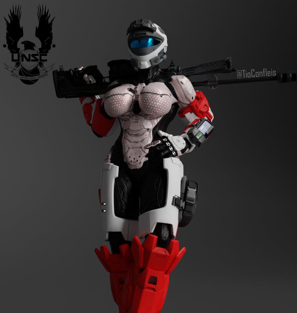 TioConfleis's tweet photo. a gift for: @HelixVindictus 

I'm not entirely convinced by the second image, but I think it turned out well.

#Halo #HaloNSFW #blender #blender3D #b3d https://t.co/LlaMnI2Enh