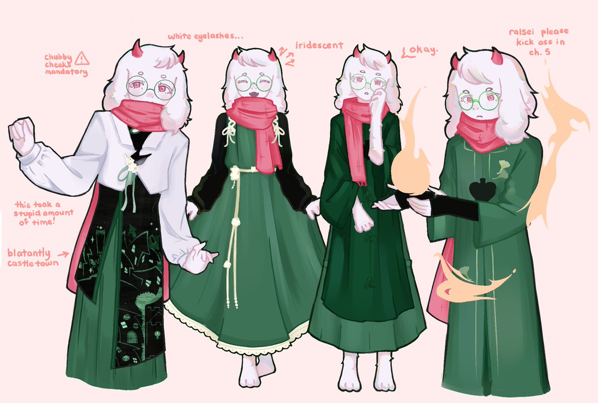 enviibaby's tweet photo. ralseis separated by a year.. #deltarune https://t.co/SKXXTgC5H1
