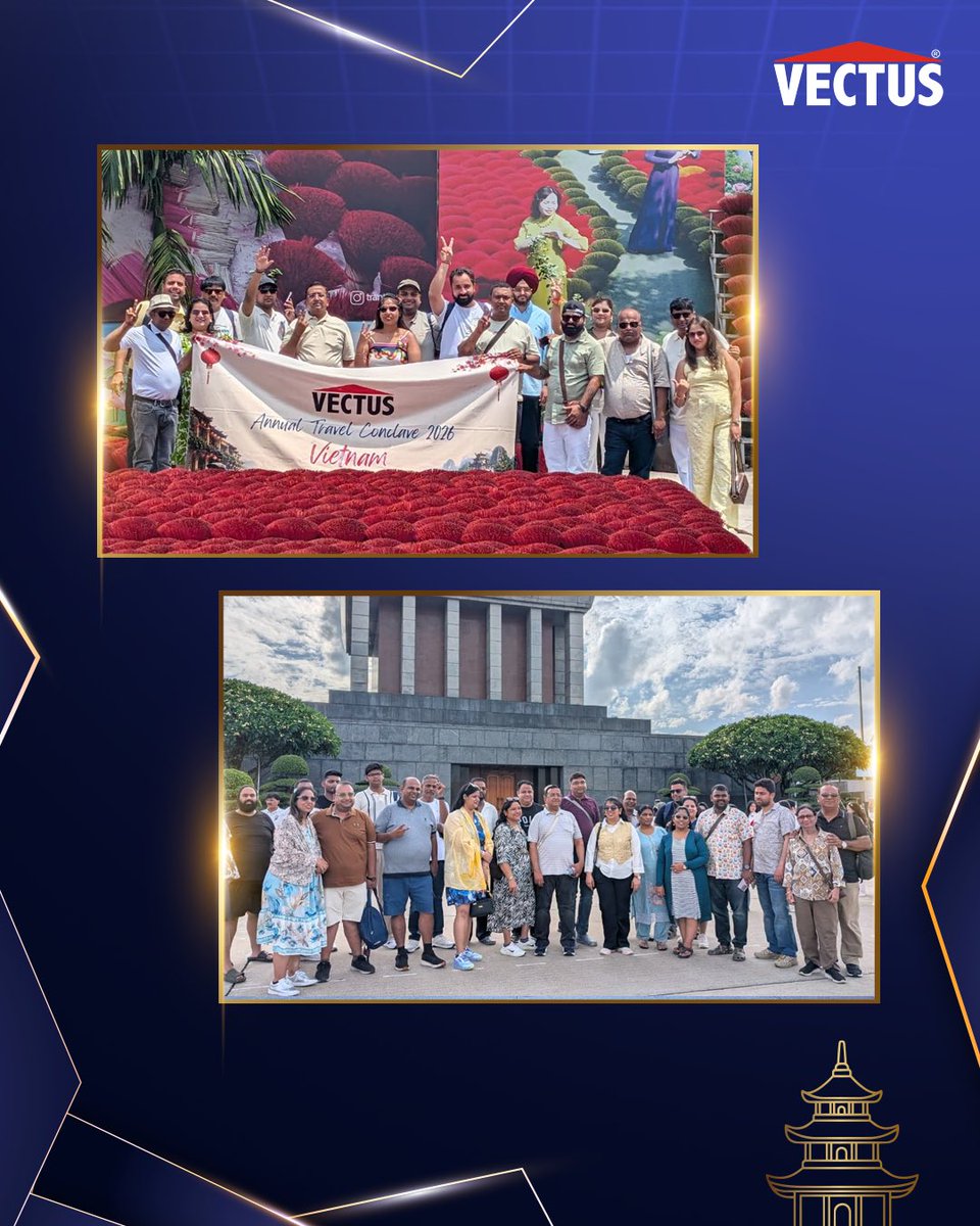 vectus_tanks's tweet photo. Partnerships built on trust deserve moments worth celebrating.
Here's a glimpse from the Vectus Annual Travel Conclave 2026 in Vietnam, where shared success, meaningful connections and unforgettable experiences came together.
#Vectus #WorkTrip #AnnualConclave https://t.co/odNutm5whJ