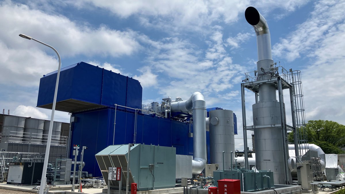 IHI_ad's tweet photo. 【IHIニュースリリース】アンモニア燃料を用いた陸用発電向けレシプロエンジンの実証試験を開始～低炭素化ニーズに応える電源ソリューションの拡充を目指す～