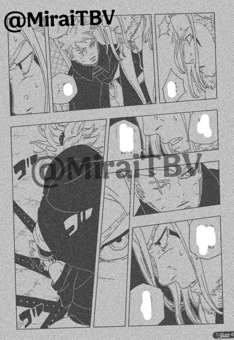 BorutoColoredAI's tweet photo. Pg 37:   Koji: Ah!  Boruto: Koji!  Koji: Boruto, listen up. Calm down, and listen to what I have to say. The decoy plan with Sarada… is going to fail.
Check the full leak on Discord:
https://t.co/fN0G1HYc9z

#BORUTO #BorutoTwoBlueVortex #BorutoTwoBlueVortexCh36 #BorutoSpoilers https://t.co/v6KeApBZdQ