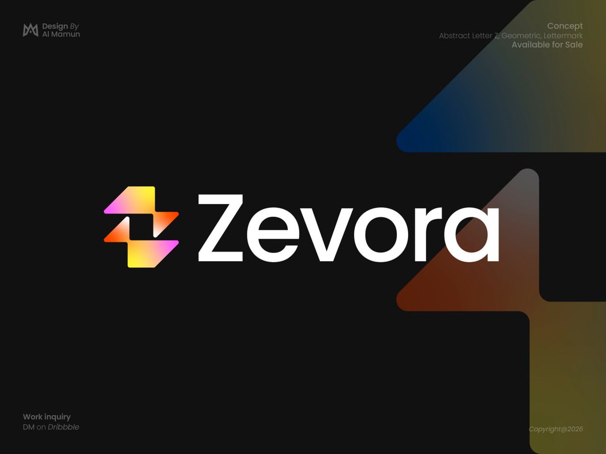 designishkul's tweet photo. Designed Zevora — a modern geometric letter Z logo, abold and minimal identity crafted for forward-thinking brands.
#LogoDesign #BrandIdentity #MinimalLogo #GeometricLogo #LetterZ #ModernLogo #Branding #VisualIdentity #TechLogo https://t.co/NIN2IncMra