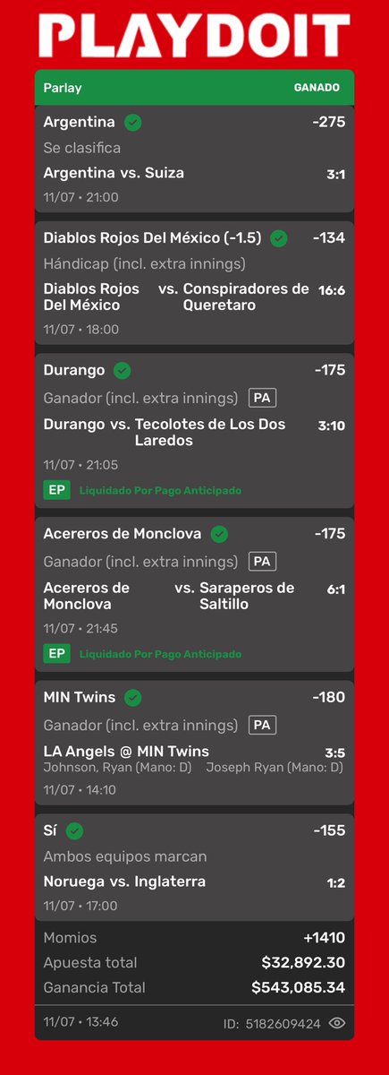 GallitoVip's tweet photo. Qué locura de verano estoy viviendo con el mundial y la liga mexicana , sin descansar mucho pero presente en los mejores eventos listos desde los estadios para llevarles lo mejor de lo mejor , después de un fin de semana en Vegas cobrando 2 millones de pesos volvamos para Atlanta y el sueño de ver una semifinal entre Argentina e Inglaterra ❤️

Disfrutando de mi pasión apostando viajando por el mundo a los mejores eventos y aún así hay gente que se pone a criticar , pierdo y gano como todos pero seguro estoy que nadie disfruta más de este hoobie y aventuras, el verdadero respeten rangos es ese , disfruten y saquen provecho de sus pasiones❤️