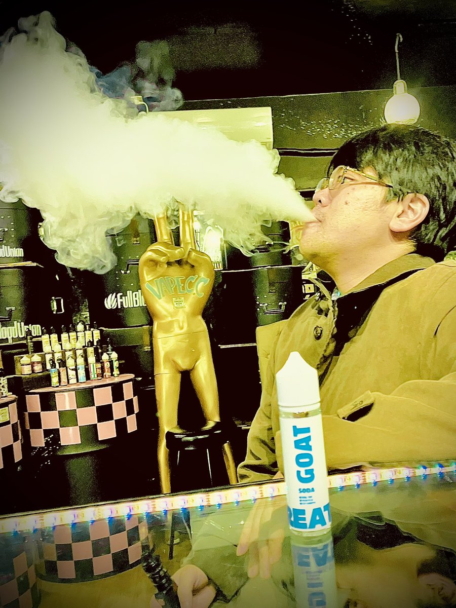smokeride_gogo's tweet photo. 🇰🇷GOAT SODAラムネ風味😎
UFORCE&漆黒のDRAG
爆煙JET〜‼️
美味しい笑顔最高ですネ❤️
ありがとう御座いました😊
VAPE電子タバコC.C
越谷市大袋駅東口徒歩2分
070-2332-0069
#vape好きな人と繋がりたい
#電子タバコ #vape #ベイプ
#美味しい笑顔 #至福の時間
#爆煙 #livefast #世界平和
#ドキドキ https://t.co/zQsP26ezPB