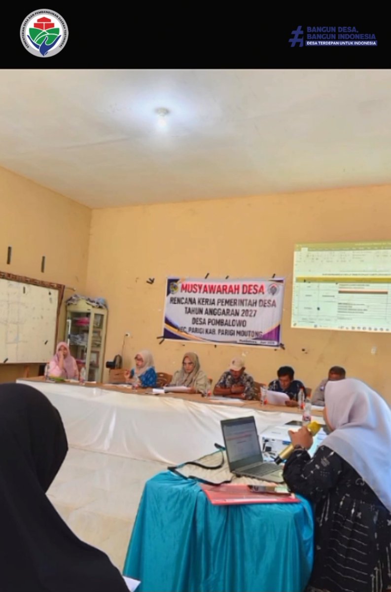 OlesSpangpet's tweet photo. Desa Pombalowo, Parigi, Moutong, Sulawesi Tengah telah melaksanakan Musdes RKPDes. Perencanaan yang memuat program strategis selama satu tahun. 

@YandriSusanto
@ARizaPatria
@KemensetnegRI

#KementerianDesaPDT
#BPSDMKementerianDesaPDT
#TPPFasilitasiMusdesRKPDesa
#KerjaPendamping https://t.co/erwI9HmoyU