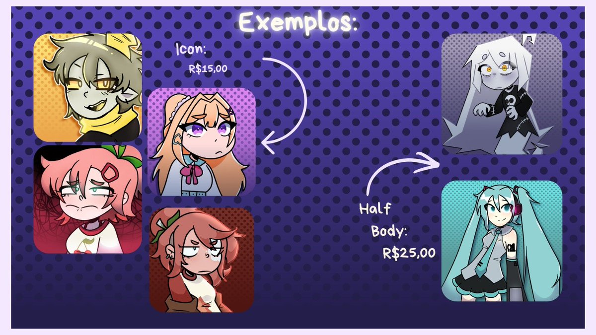 tohnyartss's tweet photo. COMISSÕES ABERTAS!

Atendo via tiktok e discord!

Tiktok: tohnyarts
Discord: tohnyartss https://t.co/wZIRQNJqJB