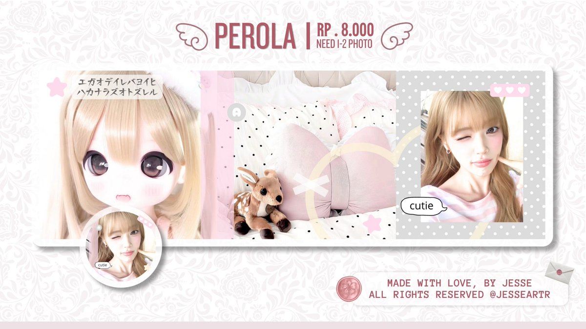 jesseartr's tweet photo. ⊹⠀[⠀help⠀repost,⠀please?⠀]⠀⊹
⠀
haloo mentemen..!
tolong bantu ospek catalog layout baru jesse yuk ♡ namanya "perola" kindly dm jika menemukan kesamaan design!
terimakasih banyak yaaa
⠀
~all layout ufs  #zonauang  ੭⁺ https://t.co/g5aKlBgcm1