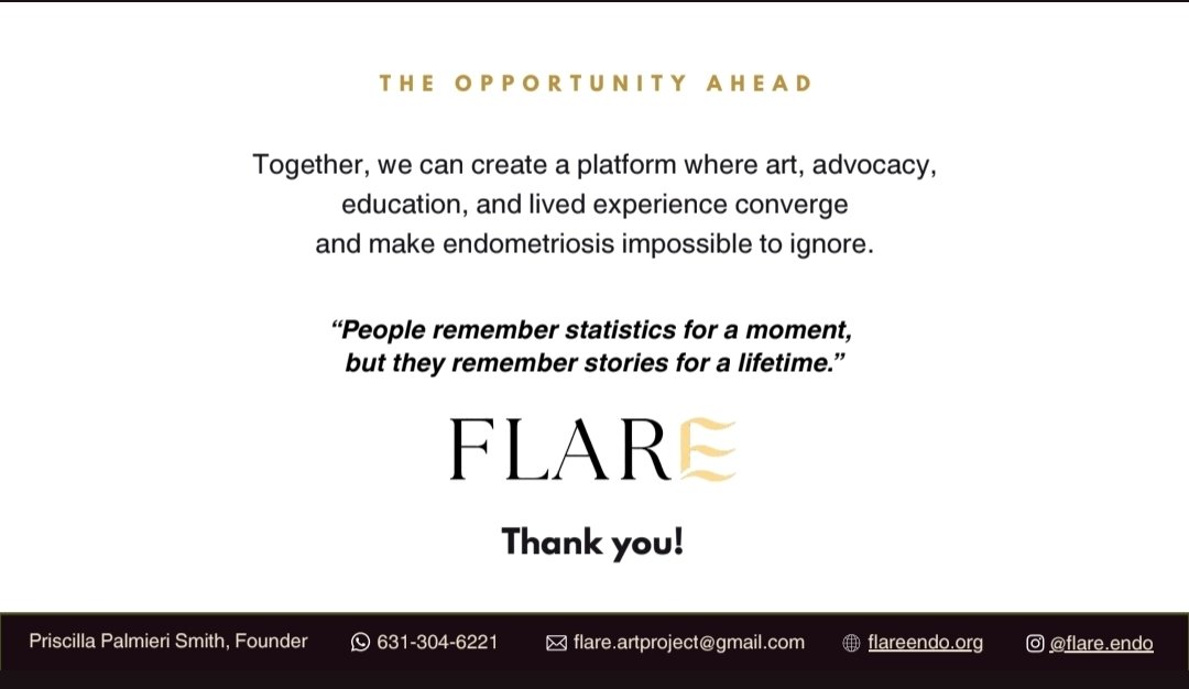 betterofendo's tweet photo. FLARE is bringing art, education, and advocacy together this September in NYC to make the invisible visible.
We're seeking Founding Partners, sponsors, and collaborators who want to help shape something meaningful.
🔗 https://t.co/hXHDXH2bEx
chelseahflare@gmail.com https://t.co/03u2lwivJ3