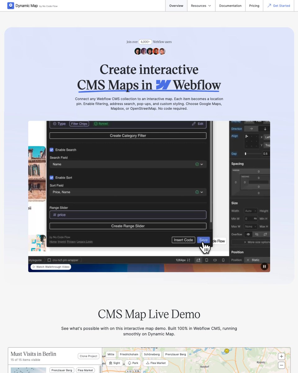 uiuxshowcase's tweet photo. 🗺️ Need interactive maps in Webflow?

NoCodeFlow Dynamic Map turns your Webflow CMS into a fully interactive map with location pins, filters, search, and custom pop-ups—no code required. 

🔗Explore tool:-  https://t.co/wYinUhKqyf https://t.co/y6MQFebCzX