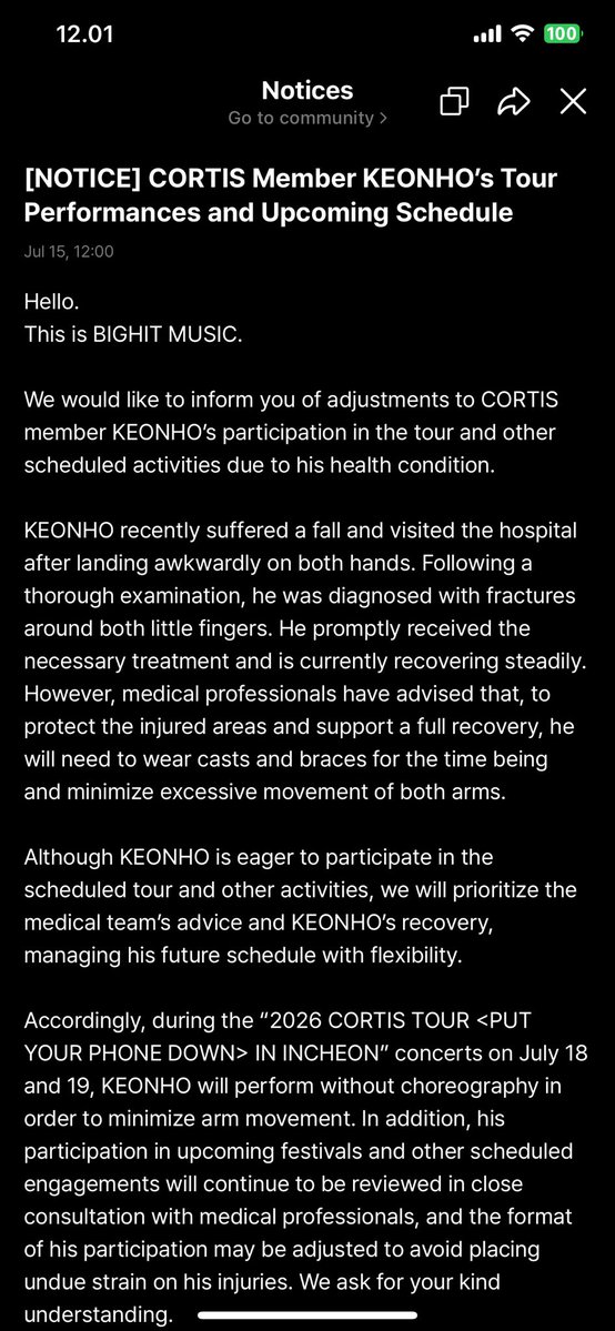 juhoonsh's tweet photo. speed recovery keonho 🥺❤️‍🩹 https://t.co/HYF9DXt0pW