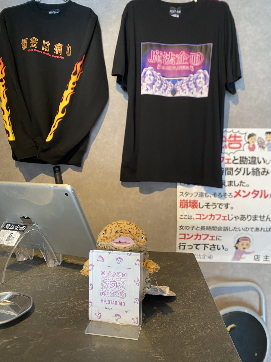 Z9sJi's tweet photo. 魔法企画お店番-`📢⋆
今日もむしむしっとした天気で夏を、体で感じてます😦😦😦

最近猫TシャツをGETだぜ してくれる方がたくさんいてとてもにこにこでございましてよ😸😸
今日も17時までいい子にして待ってまーす😸 https://t.co/9Q91DDZGTe