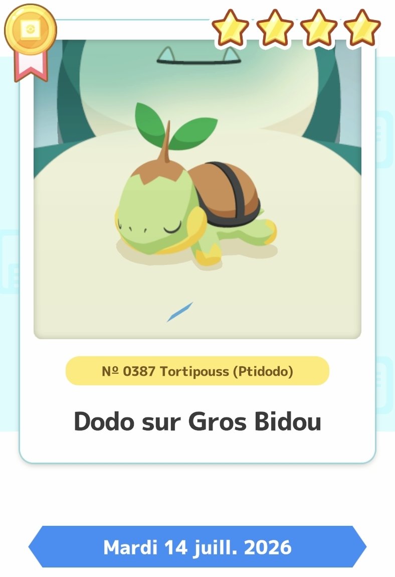 Omegagohost's tweet photo. Tortipouss est confortablement installé. #PokemonSleep3rd https://t.co/Y7ugyIue1f