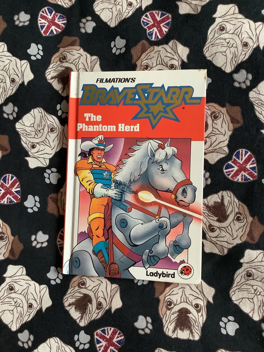 WatsonsVintage's tweet photo. A Fun Find! Rare Vintage 1987 FIRST EDITION Filmation's Bravestarr 'The Phantom Herd' Ladybird Book in Hardback - Fun, Nostalgic & Retro Birth Year Gift https://t.co/5JII8Po9iz via @Etsy #VintageBooks #LadybirdBooks #Bravestarr #1987Gift #80snostalgia #RetroGift https://t.co/csrb6MszcT