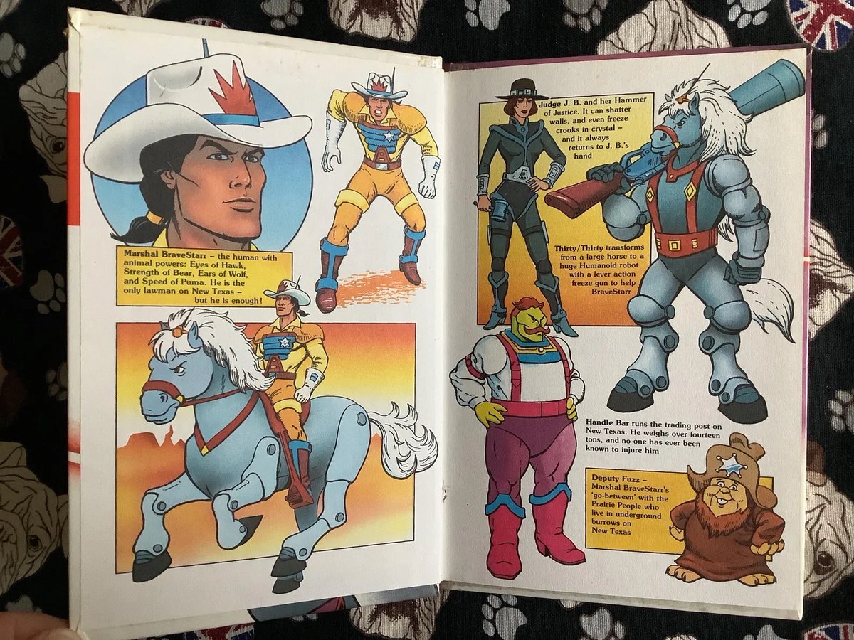 WatsonsVintage's tweet photo. A Fun Find! Rare Vintage 1987 FIRST EDITION Filmation's Bravestarr 'The Phantom Herd' Ladybird Book in Hardback - Fun, Nostalgic & Retro Birth Year Gift https://t.co/5JII8Po9iz via @Etsy #VintageBooks #LadybirdBooks #Bravestarr #1987Gift #80snostalgia #RetroGift https://t.co/csrb6MszcT