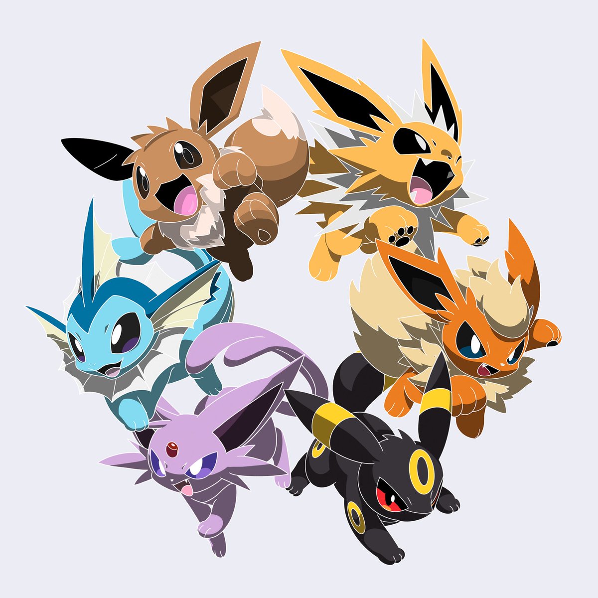 MONKEEMOTO's tweet photo. EEVEELUTION https://t.co/F186AMEL4b