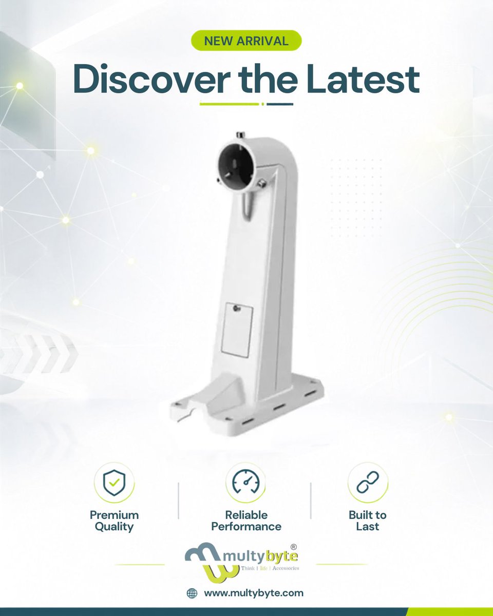 multybyte's tweet photo. Strong mount. Reliable surveillance.

The Multybyte Heavy Duty CCTV Camera Pole Mount is built for secure outdoor installations with durable metal construction and concealed cable management.

🌐 https://t.co/EJx2eqqXFH

#CCTV #CameraMount #SecurityCamera #Multybyte https://t.co/McuUSDx6s3