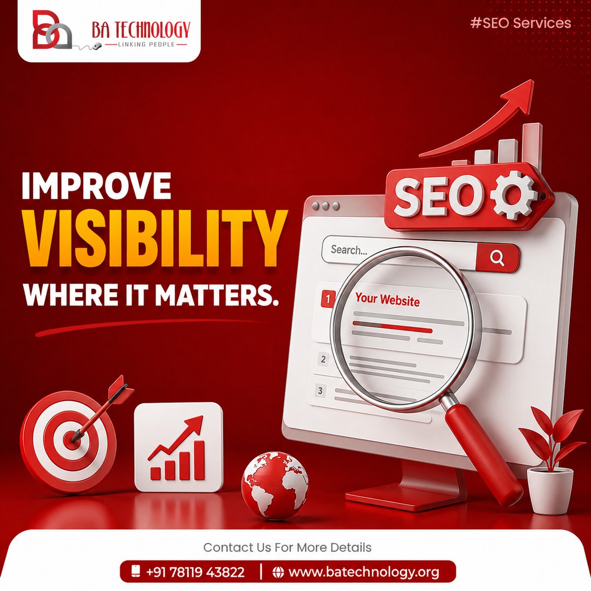 ba_techn's tweet photo. BA Technology helps businesses appear higher in search results.
Reach out to us!
📞 078119 43822
📩 hello@batechnology.org
🌐 https://t.co/4QYtQRNi4H
#graphicdesigning #websitedesigning #websitedevelopment #ecommercedevelopement https://t.co/KaUf5qhS27