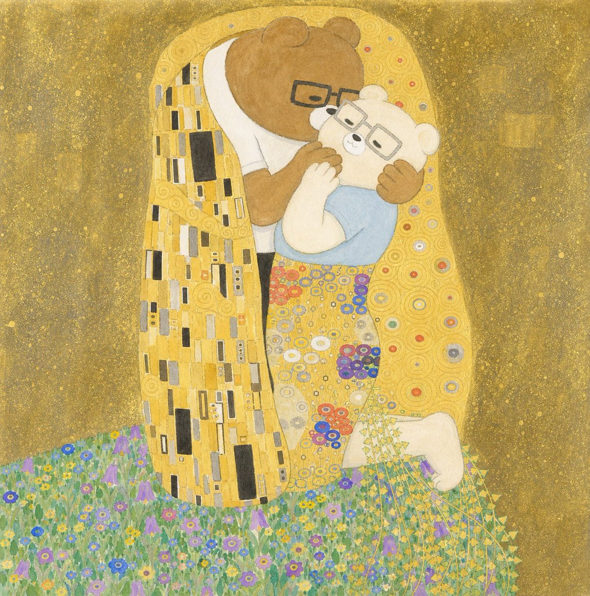 0scarqht's tweet photo. Papa Bear's Golden Kiss https://t.co/68GZ8wZuNi
