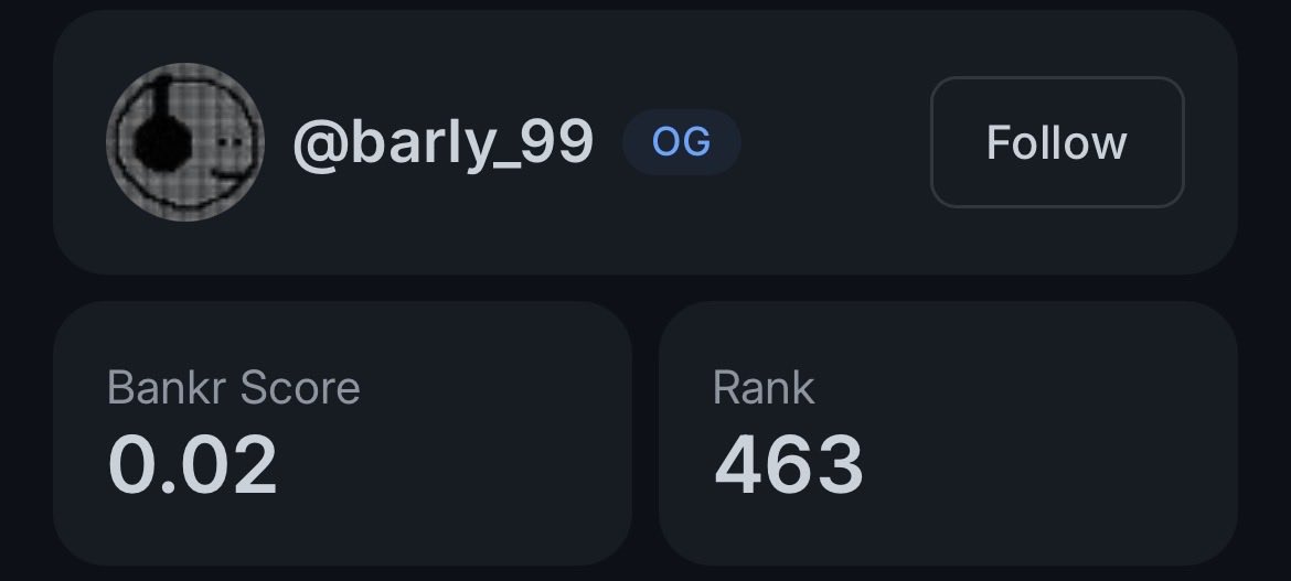 barly_99's tweet photo. Climbing the ladder 
did the algo shift ?
@bankrbot https://t.co/V65A8rvtvy
