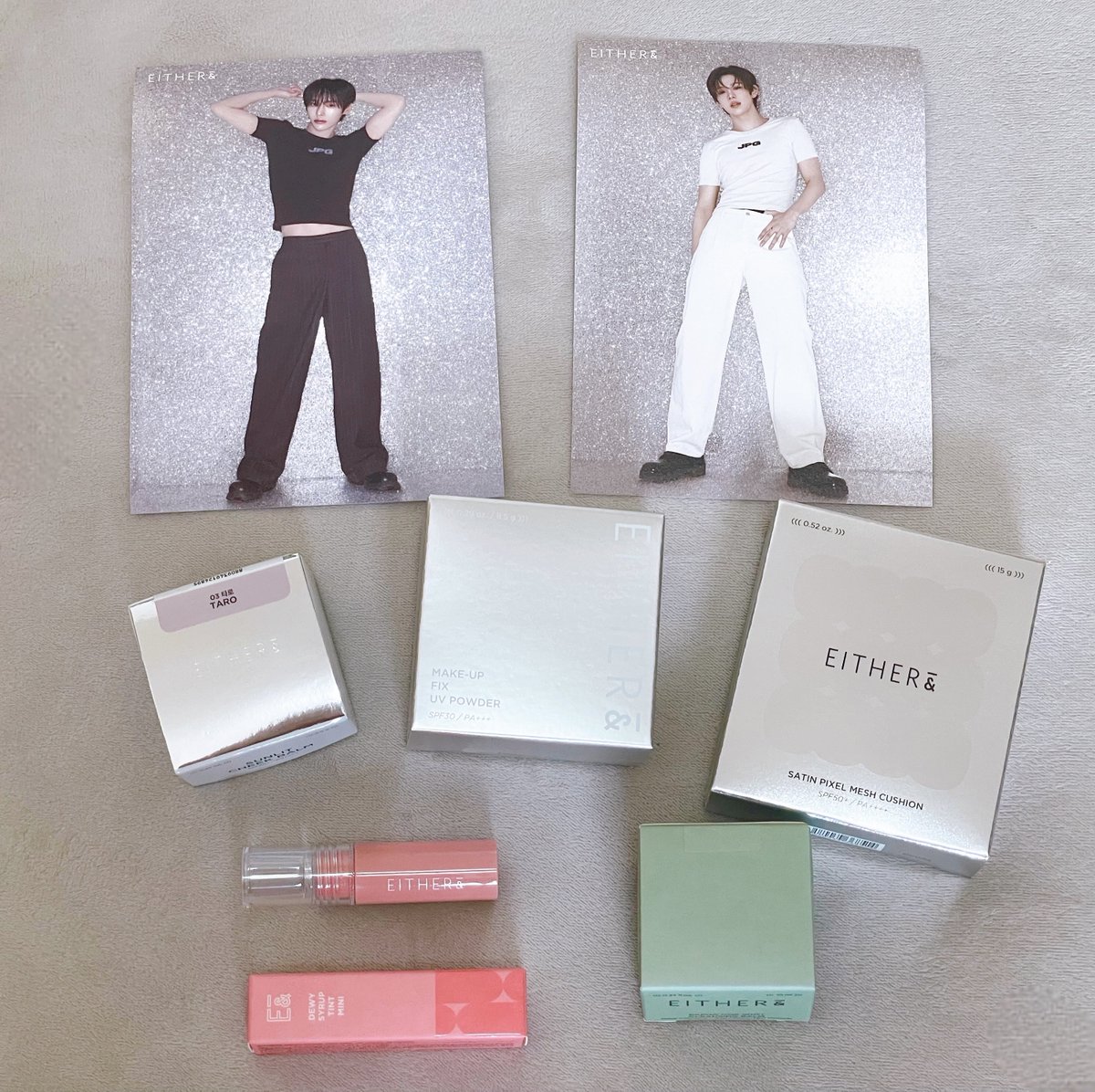 EITHER&さんの購入品届いた✨チークはTAROという名前に惹かれて買って