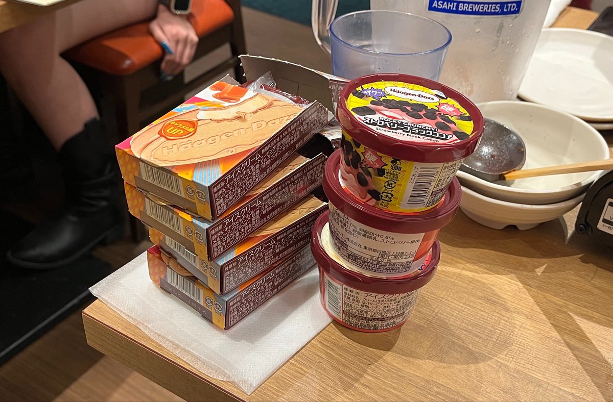 mjdbrrn's tweet photo. 赤からのダッツ食べ放題へ〜🌶️記録:7個 https://t.co/SHwpWZohxZ