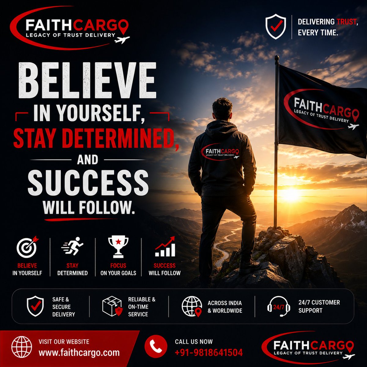 faithcargo's tweet photo. Believe in yourself, stay determined, and success will follow.
https://t.co/PAZ8ptBKTl
#FaithCargo #MotivationQuote #BelieveInYourself #SuccessMindset #StayInspired #KeepMovingForward https://t.co/0hhCJPnuWG