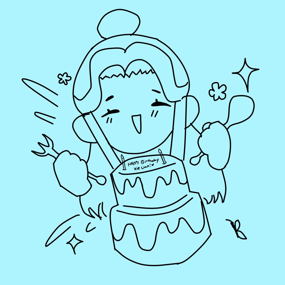 LuminousAngel__'s tweet photo. Happy birthday to this bby girl !! This was a quick doodle I did the moment I woke up and realised what day it is XD

#HeavensofficalBlessing #TianGuanCiFu #TGCF #XieLian #谢怜0715生日快乐 https://t.co/zfjzjfcECQ