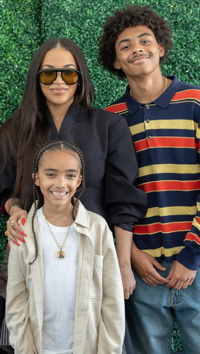 Manlike_Solz's tweet photo. How time flies... Lauren London with her sons, Kameron Carter and Kross Asghedom, Nipsey Hussle's son. 🕊️❤️ https://t.co/0d9NAfUcGt