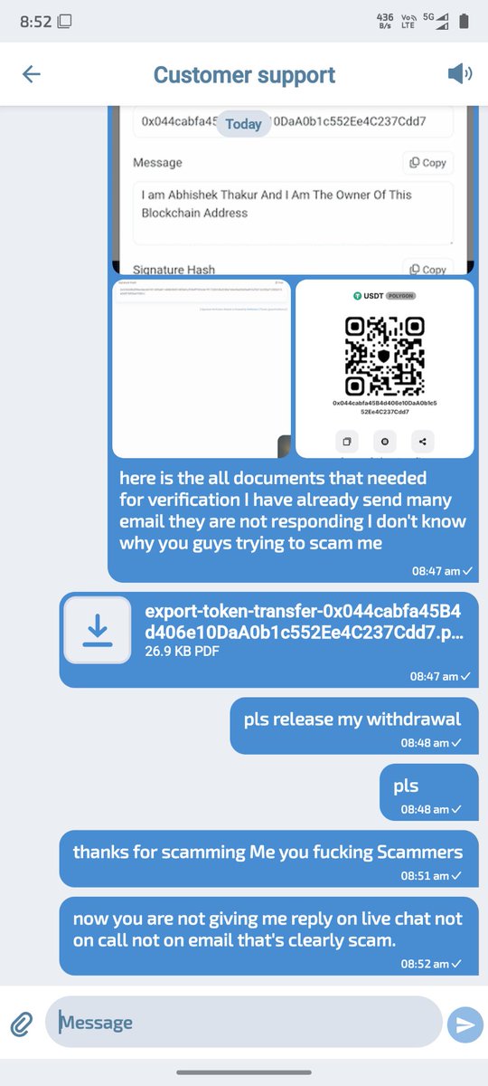 Alltypeinfo3's tweet photo. @1xBet_Eng They are Scammer don't believe on them whole community is lie. They asked for documentation on call I provide each document along with screen recording but they are not giving my withdrawal not replying me back they are scammer keep away from these Scammers. https://t.co/ifaPOAAX4m