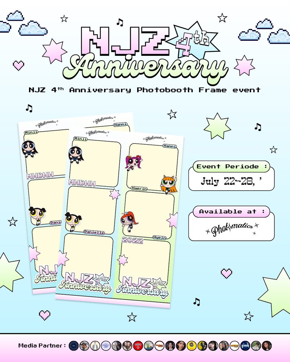 blithedawn's tweet photo. 𓂃ෆ˚ANNIVERSARY 4th NJZ MHDHH 𐙚˚

Project by @hannimingitis @blithedawn @unicopham @/dhilu @kanayaseraphina @sutomobekof 

❥ Period
22 Juli - 11 Agustus 2026

❥ Available at
Snaplab &amp;&amp; Photomatics

Don’t forget to share &amp; tag us
#4thNjz #anniv4thMHDHH https://t.co/0rmYNDhmU2
