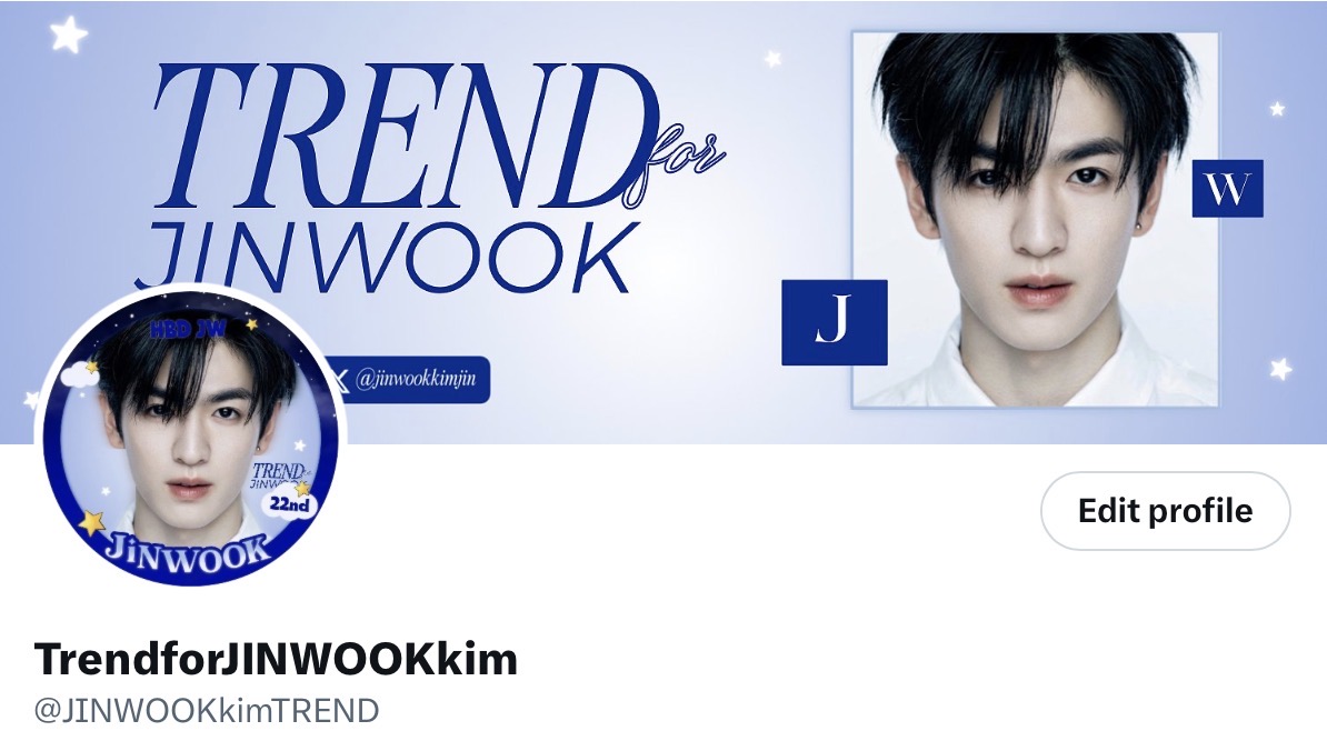 JINWOOKkimTREND's tweet photo. เรียบร้อบค้าบน่ารักมาก เชิญชวนทุกคนมาเปลี่ยนกันฮะ 💫✨🩵🎂

#22ndSpaceofJinwook 
#JINWOOKkim 
#BUSbecauseofyouishine https://t.co/7qov9mNjyX