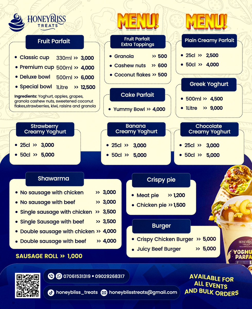 Giddy_ddesigner's tweet photo. From onset, I wasn't a fan of the whole "AI is here replacing designers convo"

AI is meant to accelerate work rate, simplify things &amp; generate sophisticated elements

Promotional Flyers I designed for HONEYBLISS TREATS..I'm Giddy, Brand &amp; product Designer 
Open to work, hire me https://t.co/NKv7QROojN