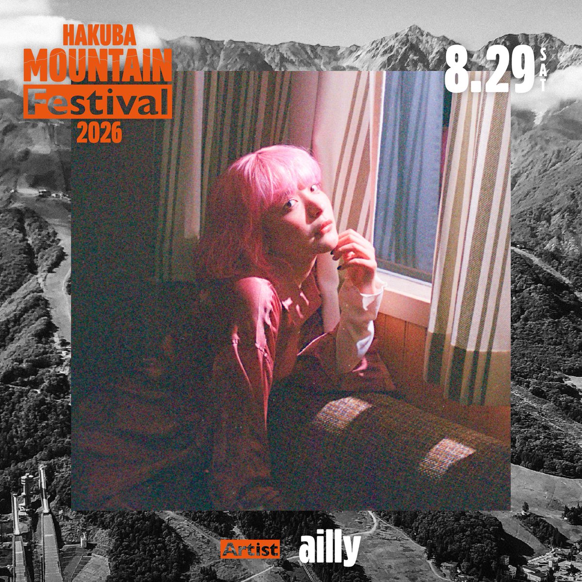 ailly_official's tweet photo. ┈┈┈┈┈┈┈┈┈┈┈┈┈┈┈┈┈┈┈

HAKUBA Mountain Festival 2026
#ailly (#アンジェリーナサンブンノイチ)出演決定⛰️✨

┈┈┈┈┈┈┈┈┈┈┈┈┈┈┈┈┈┈┈

🗓️8/29（土）
📍長野・白馬八方尾根・うさぎ平

▼詳細はこちら
https://t.co/gYjVIdfQQH

野外フェス一緒に楽しみましょ〜❤️‍🔥 https://t.co/u6JOmC22WC