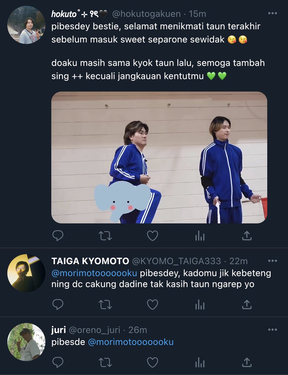 lynsagiura72's tweet photo. // fake tweet

Suto jowo edisi ultah shintaro 🥳💚

(translate in pic 3 &amp; 4) https://t.co/aLVqbbWEge