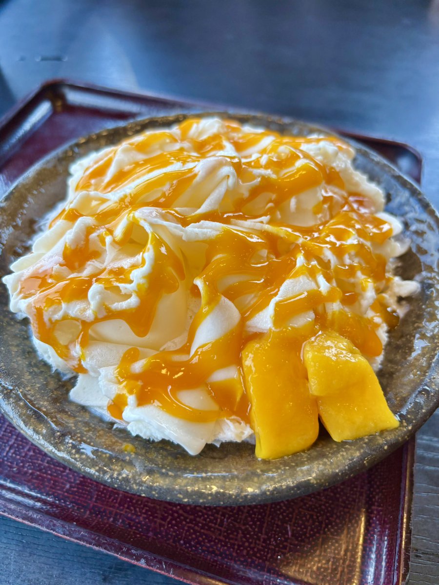 今日のランチは五味八珍〜🍜 「ごまだれの冷やし中華」に「マンゴーの
