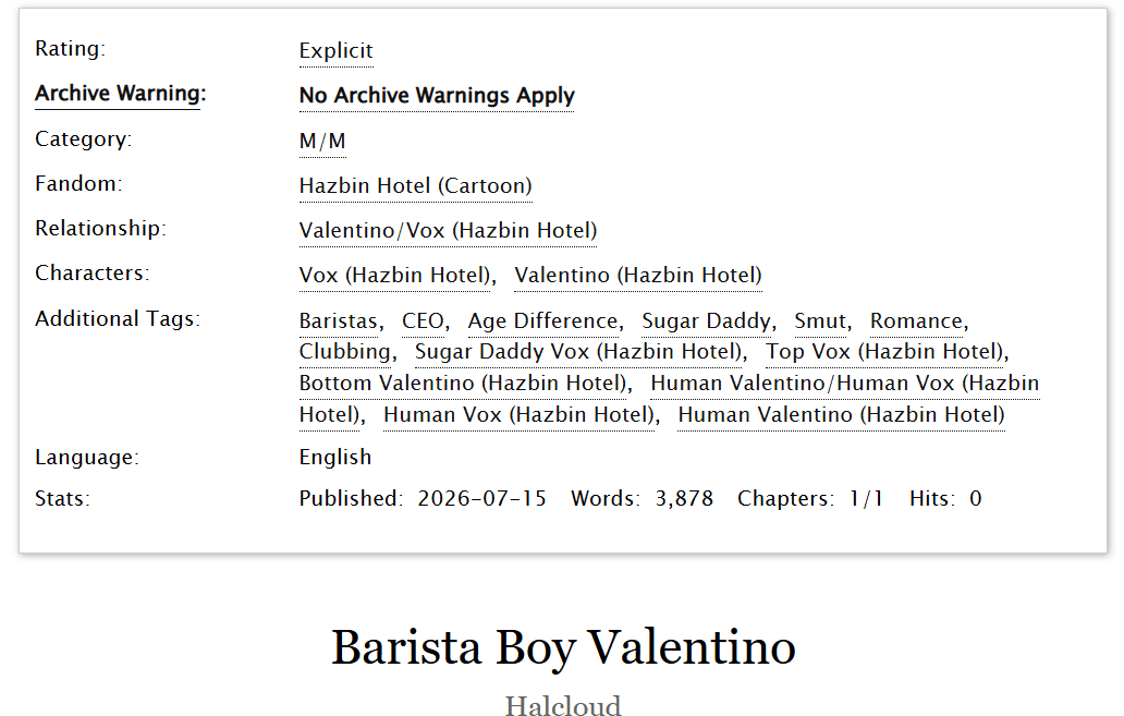 Pacific_Hal's tweet photo. ๐๐บ๐ฆ "Barista Boy Valentino" โค๏ธโ๐ฅโจ
Human barista boy Valentino - AU Human StaticMoth
https://t.co/wlZtgjchfO
#VoxVal #StaticMoth https://t.co/R7zjaWiE8A