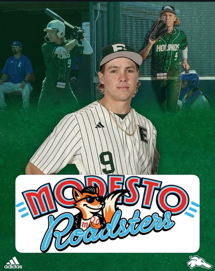 ENMUBaseball's tweet photo. Huge shoutout to former Greyhound Great Luciano Terilli on signing with the Modesto Roadsters in the Pioneer League where he got a hit in his first professional at bat! Way to Go @LucasTerilli !! https://t.co/L6Sc2iq3GH