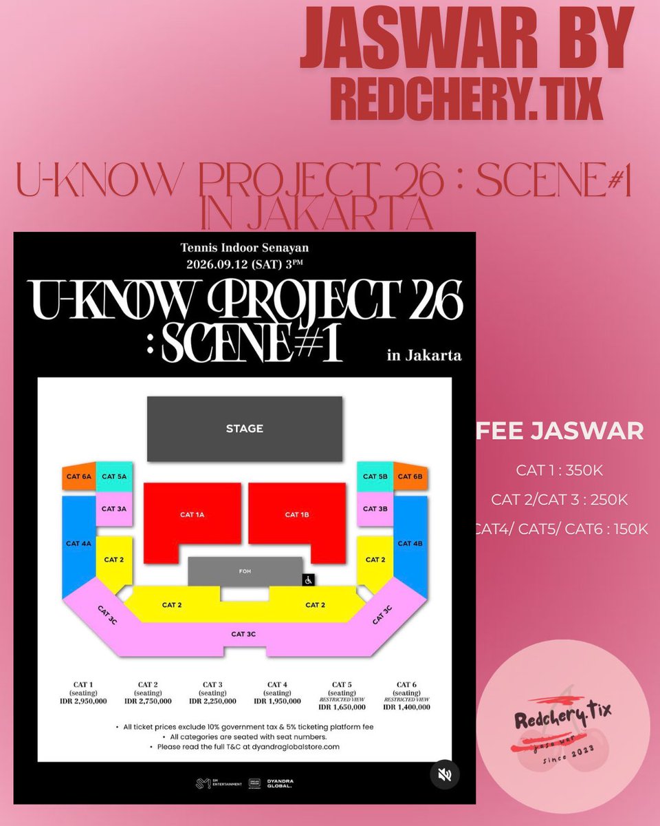 Redcherytix's tweet photo. open jaswar jastip U-KNOW PROJECT 26 : SCENE#1 IN JAKARTA

💰 fee 150K-350K
⭕️ data pribadi &amp; self payment
✅ 100% refund if not secured
📌 proof &amp; testi ticketing service on pinned/bio

tag. t. jastip jaswar jasa war uknow project 26: scene#1 in jakarta jastip jaswar proxy https://t.co/9r8oJsFoRe