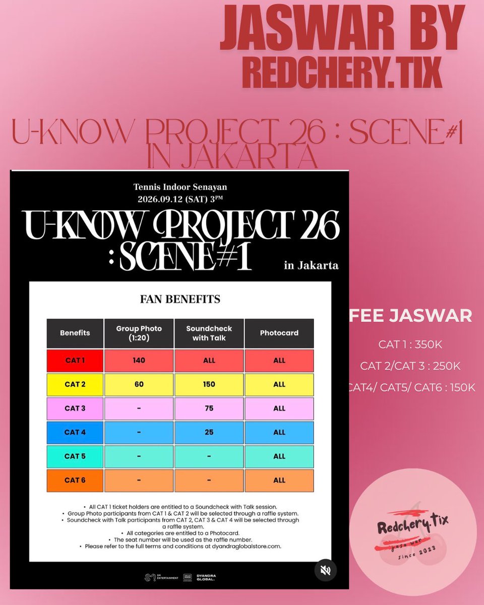 Redcherytix's tweet photo. open jaswar jastip U-KNOW PROJECT 26 : SCENE#1 IN JAKARTA

💰 fee 150K-350K
⭕️ data pribadi &amp; self payment
✅ 100% refund if not secured
📌 proof &amp; testi ticketing service on pinned/bio

tag. t. jastip jaswar jasa war uknow project 26: scene#1 in jakarta jastip jaswar proxy https://t.co/9r8oJsFoRe