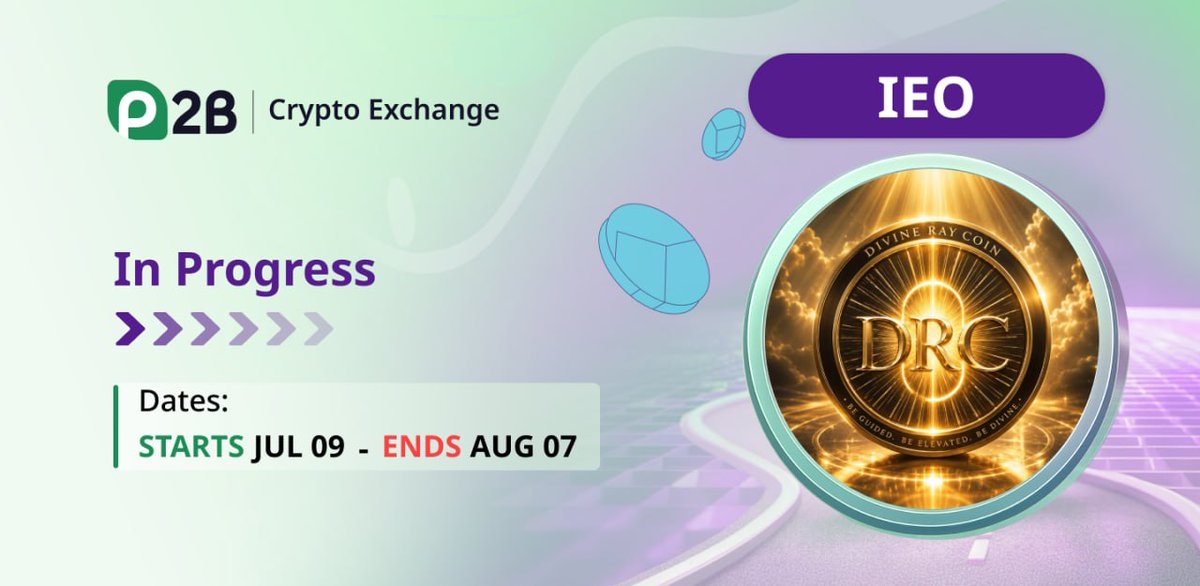 P2B_exchange_X's tweet photo. 🚀 DRC IEO in Progress!
https://t.co/SBjBtbqpyC

#DivineRay #DRC #Staking #AI #SocialMedia #Blockchain #CreatorEconomy #Crypto #P2BExchange 

Learn more
🌐 https://t.co/alt2jPTgH0
💬 https://t.co/mZM5qhXqDy
🐦 https://t.co/wqv6qCLPwJ
📘 https://t.co/kHWCQArUxr https://t.co/gGXvO7tD6q
