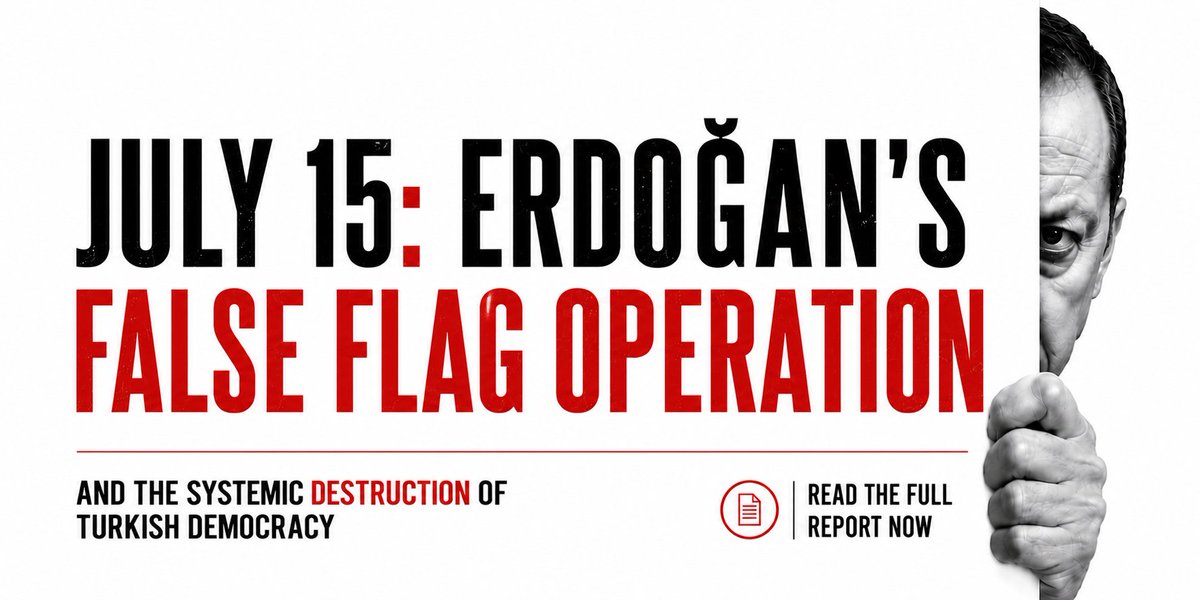 AfSV_TR's tweet photo. YENİ RAPOR | AfSV, 15 Temmuz’un 10. yılında kapsamlı yeni raporunu yayımladı:
“15 Temmuz: Erdoğan’ın Sahte Bayrak Operasyonu ve Türkiye Demokrasisinin Sistemik Yıkımı''. Rapor; 15 Temmuz operasyonuna ilişkin cevaplanmamış soruları, ardından gelen kitlesel tasfiyeleri ve Türkiye’nin otoriter bir rejime dönüşümünü inceliyor.
Raporun tamamı: https://t.co/88nqt18wNA
#15Temmuz #Türkiye #İnsanHakları #Demokrasi