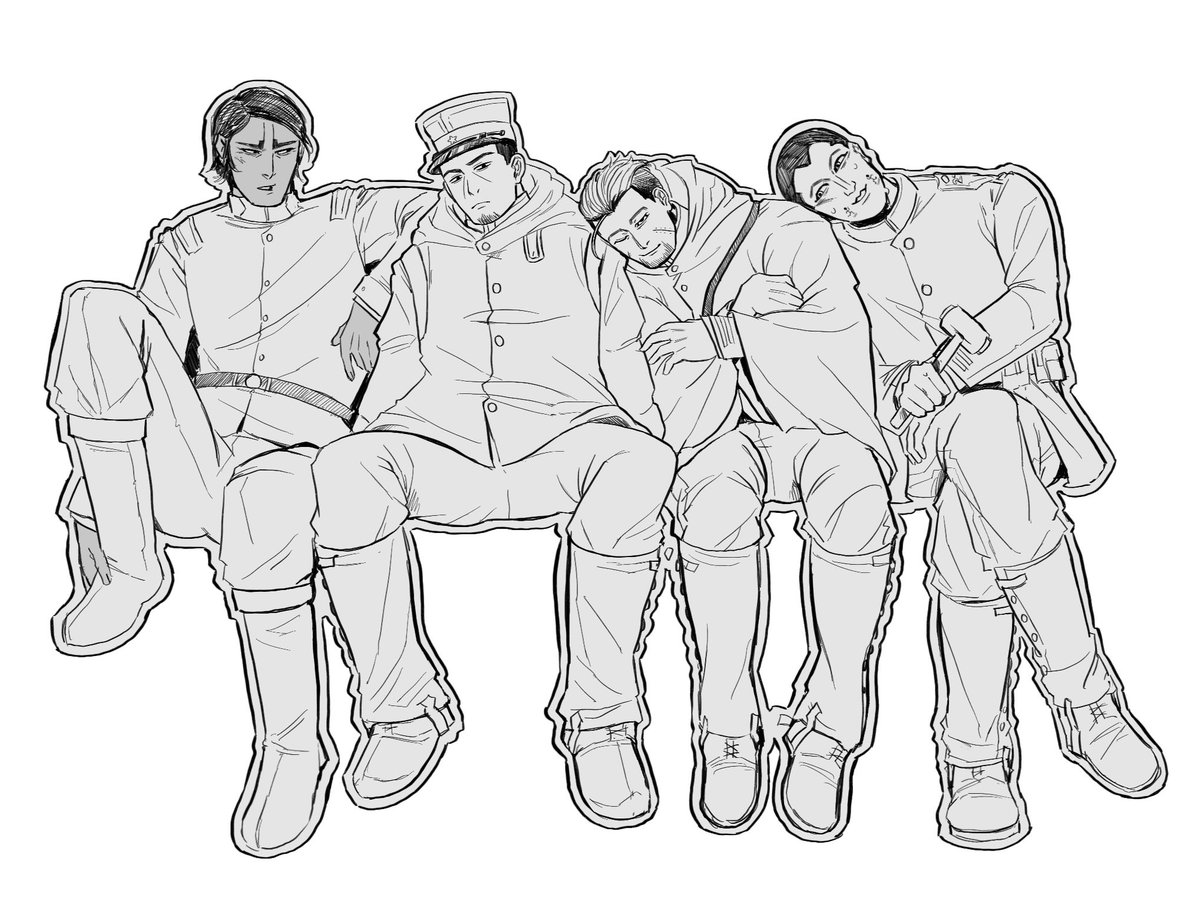 7th Division Family Photo <3 #goldenkamuy #ゴールデンカムイ