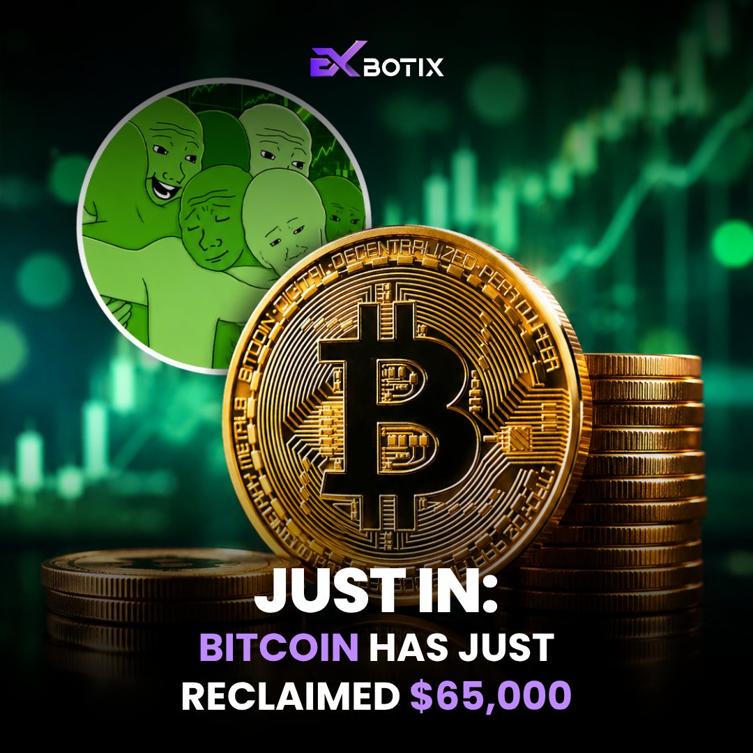 exbotix's tweet photo. Bitcoin has reclaimed the $65,000 level after a cooler-than-expected U.S. CPI report.

The latest inflation data has boosted hopes for future Fed rate cuts, helping reignite bullish sentiment across the crypto market. 

#Bitcoin #BTC #CryptoNews #CryptoMarket #EXBT https://t.co/ny6RwA65z9