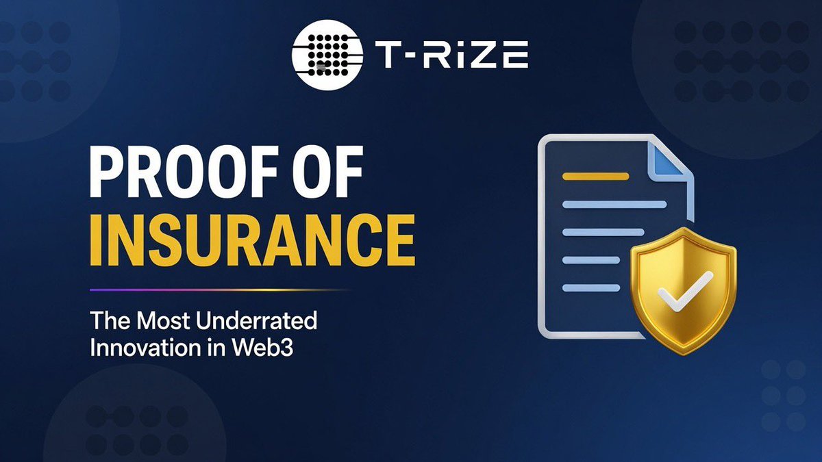 Real_Abdul0's tweet photo. Everyone gets excited when a real-world asset is tokenized, but I think we’re overlooking an even bigger piece of the puzzle: how do we verify that the asset is actually protected?

Putting an asset onchain is only part of the journey. People also need confidence that the asset is properly protected. Until now, confirming insurance coverage has often depended on paperwork, manual verification, or simply trusting the information provided.

That’s why Proof of Insurance stands out. It allows authorized participants to independently verify insurance coverage, bringing more transparency and auditability to tokenized assets. Kairos by @trize_io is the first tokenized asset to introduce this approach, showing that tokenization isn’t just about digitizing assets it’s about building better trust infrastructure around them.

I believe this matters far beyond technology. Institutions need stronger risk management, regulators need reliable and auditable information, and everyday users deserve greater confidence in the assets they interact with. If tokenization is going to scale globally, innovations like Proof of Insurance may end up being just as important as tokenization itself.