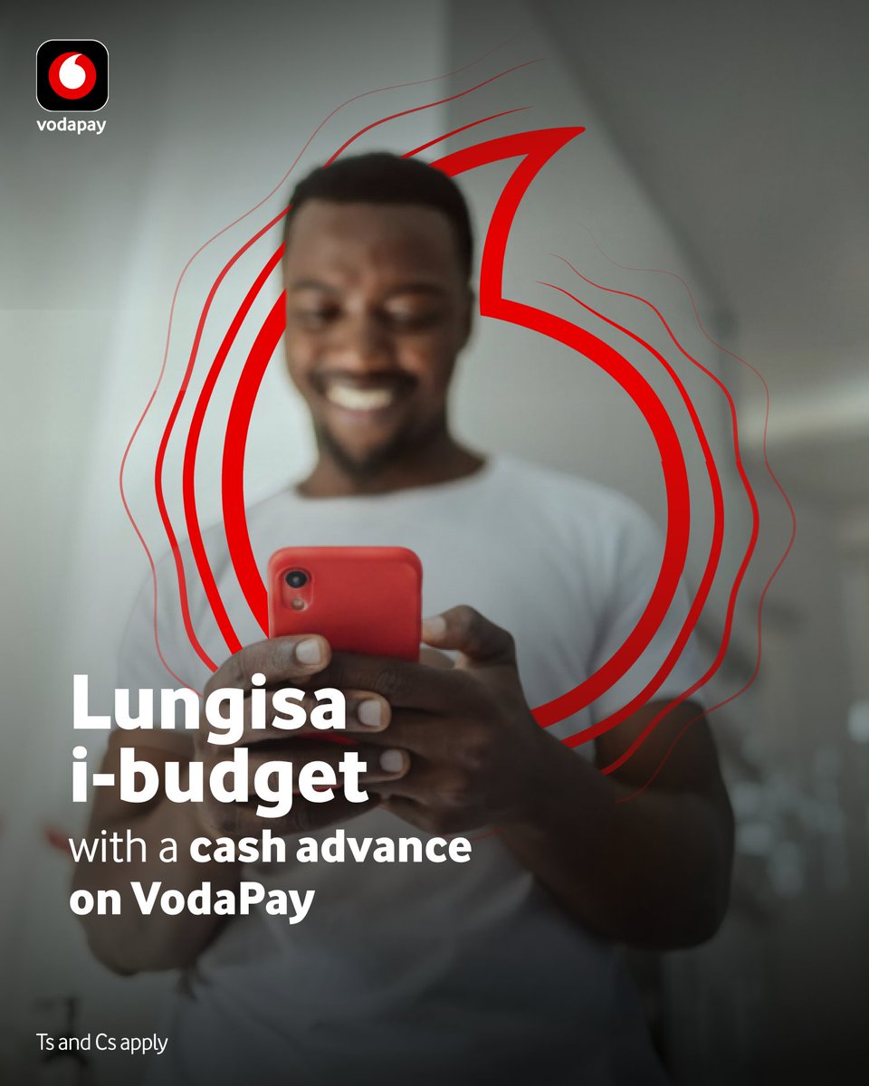 VodaPay's tweet photo. Abanye bahola ka di 15, abanye balinda i-month end. Mara you can #VodaPayYourDay with a cash advance of up to R500 once approved ✓ No queues, no long applications, just a little breathing room when you need it most 🙏🏽 Apply on the app here 👉 https://t.co/aY3ONbrhR2 Ts and Cs apply.