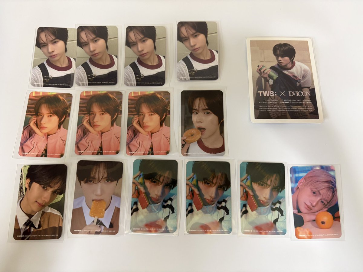 yutoiruko's tweet photo. TWSの交換をお願いいたします
TWS DICON ポップアップ トレカ 交換

【譲】シニュ、ヨンジェ、ハンジン、ジフン
        ギョンミン
【求】ドフン

7/20 オフイベ、ショーケース、めざまし
など手渡し(郵送は相談で)
纏めての方優先とさせていただくかもしれません🙇‍♀️
 #TWS交換 https://t.co/1G2LDBq1J1
